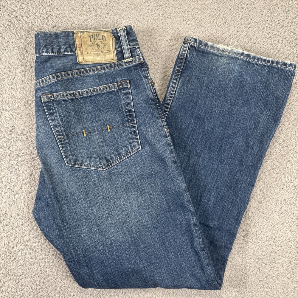 Polo Ralph Lauren Jeans Men Size 33x30 (34x30) Blue 867 Classic Fit Blue Denim